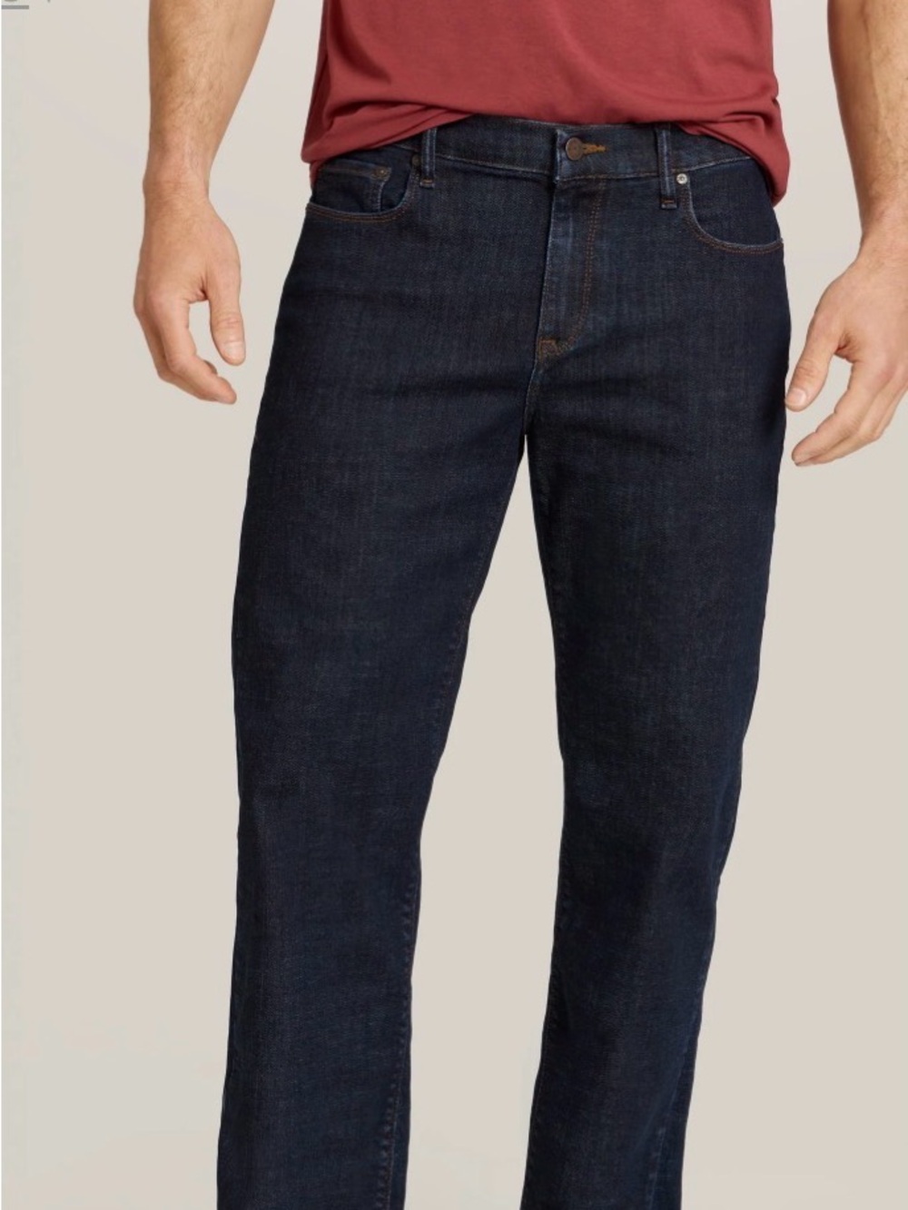 Relaxed Fit Men's Jeans in Dark Blue